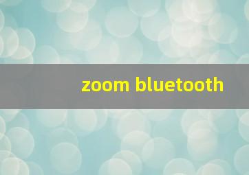 zoom bluetooth